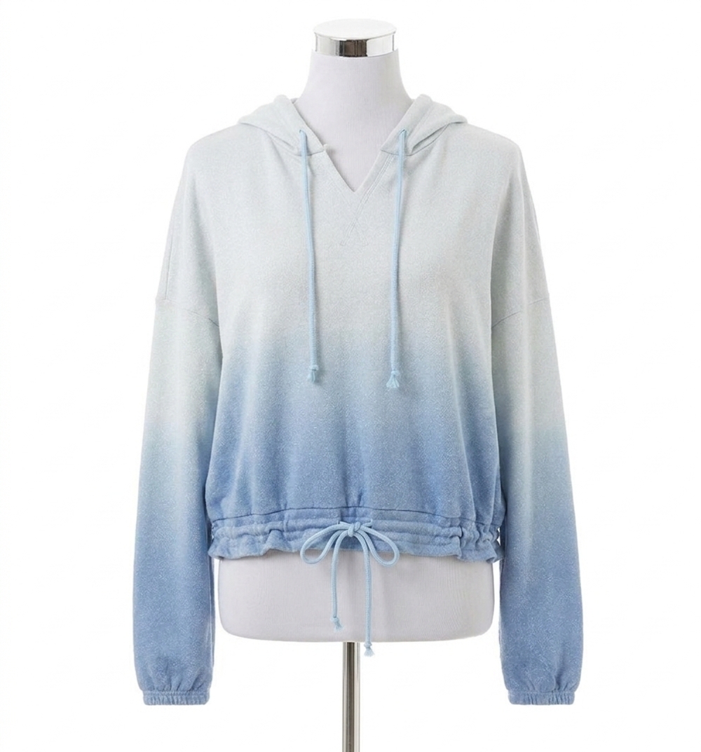NEW BEACH RIOT jenna sweatshirt in glitter cornflower dip dye